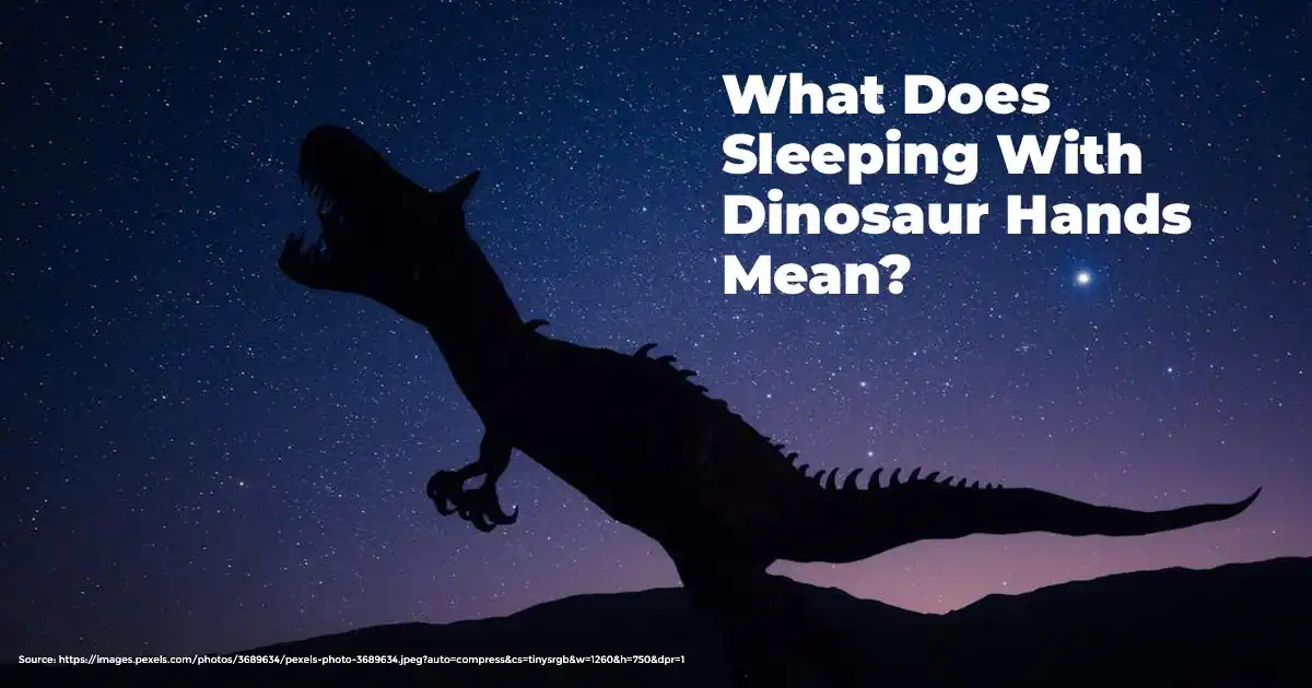 Dinosaur Hands Sleeping Position